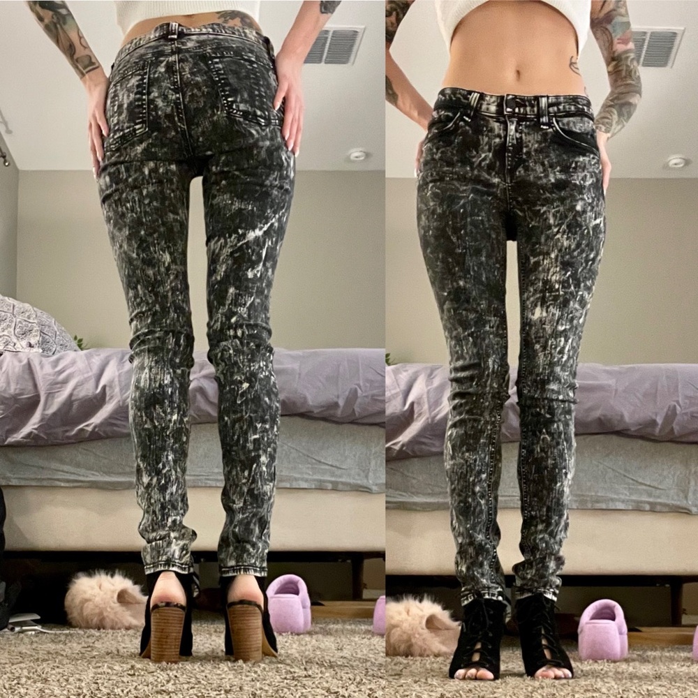 rag & bone acid wash skinny jean